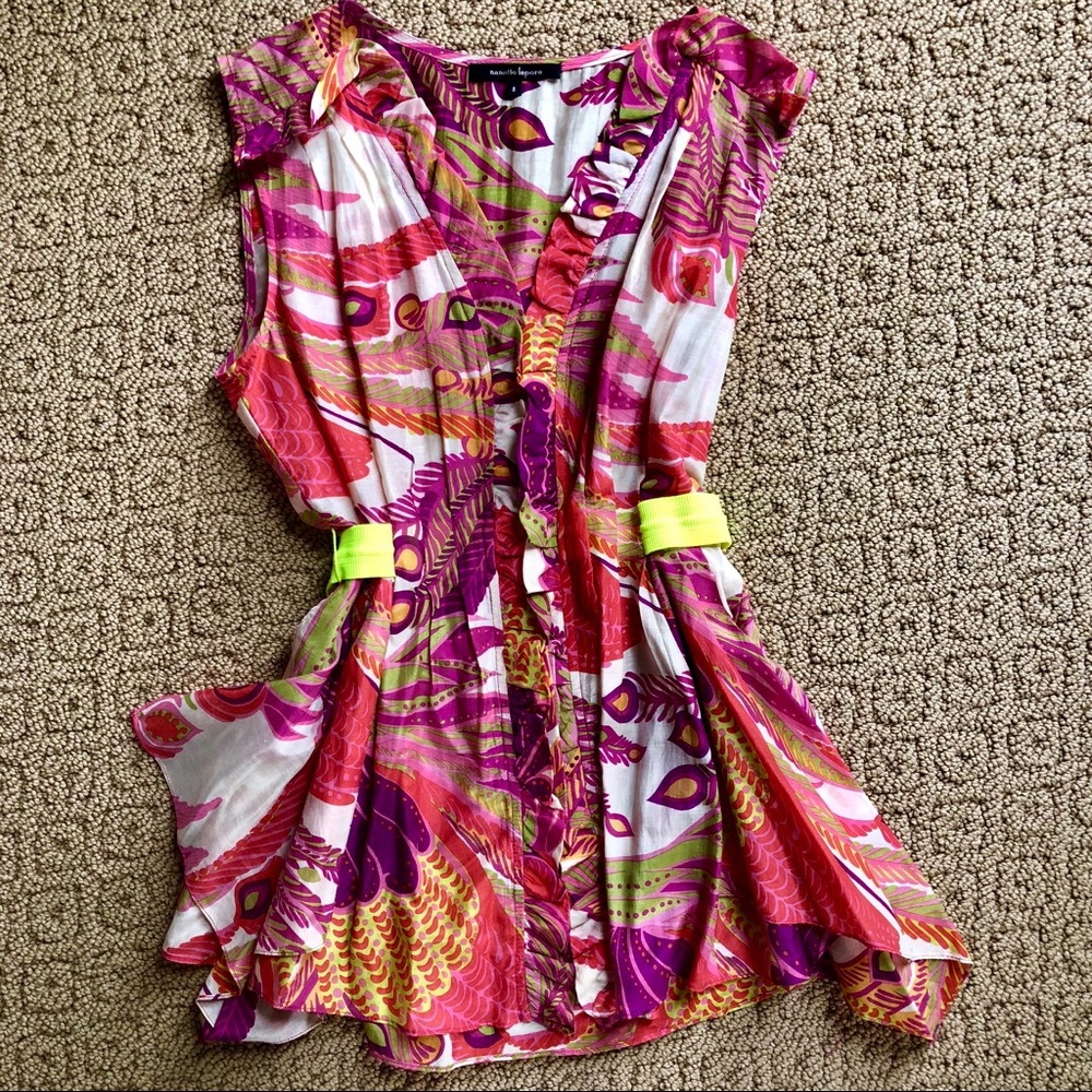 Anthropologie Weightless Tropical Chic Shirt